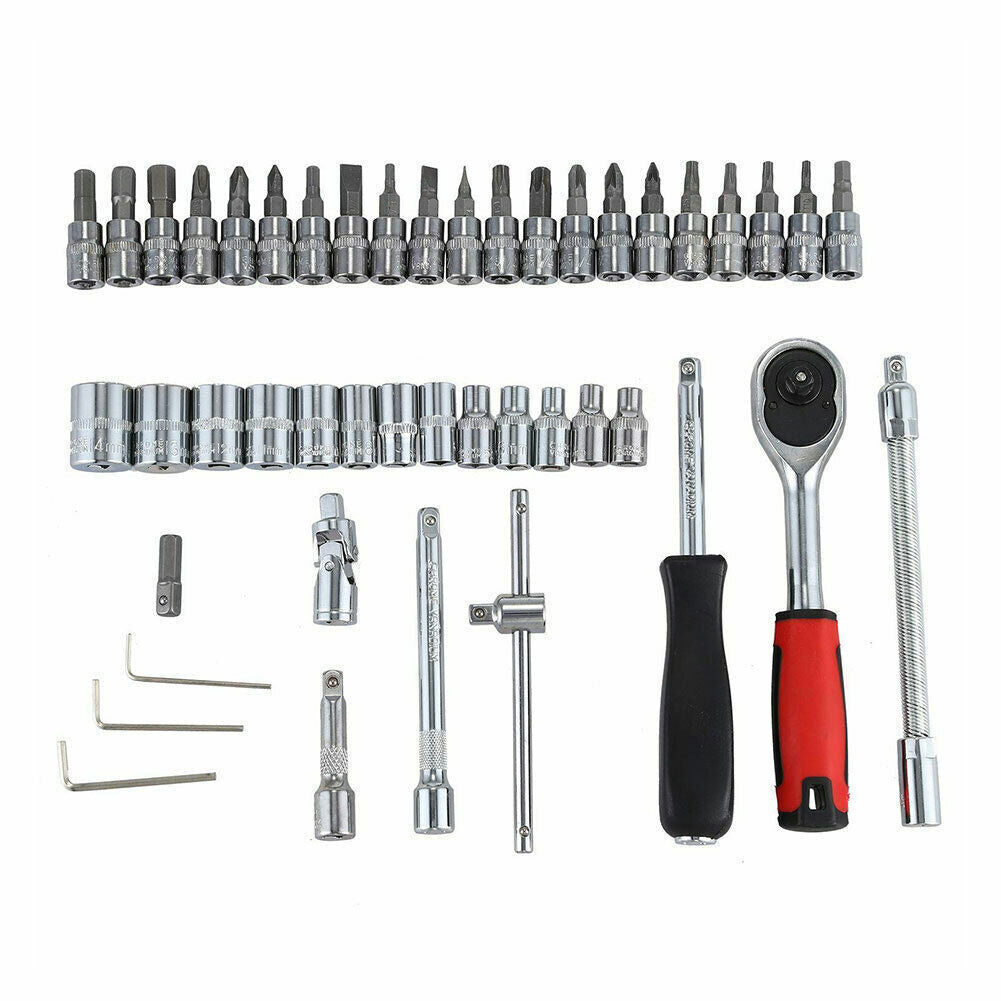 46pcs Ratchet & Socket Set With Case